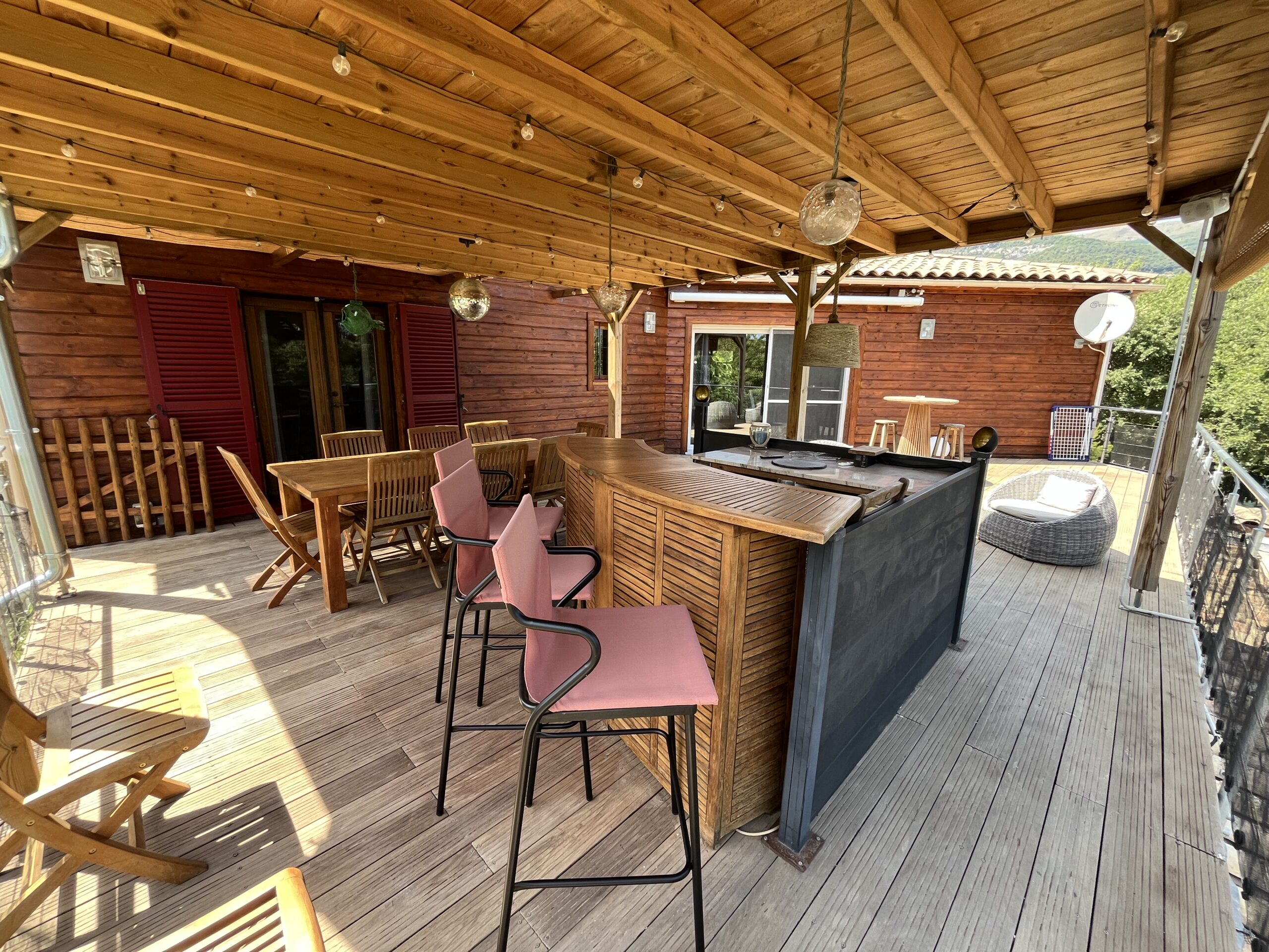 Villa Côté Soleil - terrasse et bar d'été